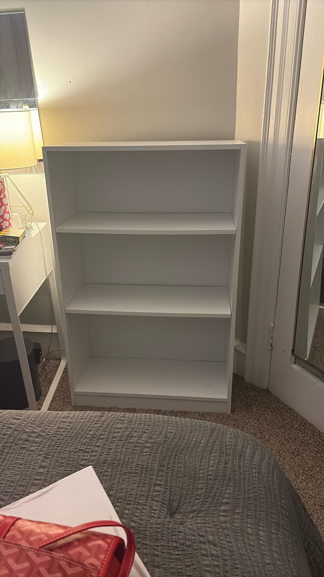 Modern White Bookshelf 