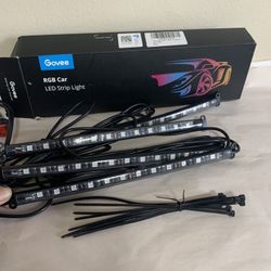 Govee Interior Car LED Strip Lights W/ Smart App Control H6114 RGBIC Music Mode