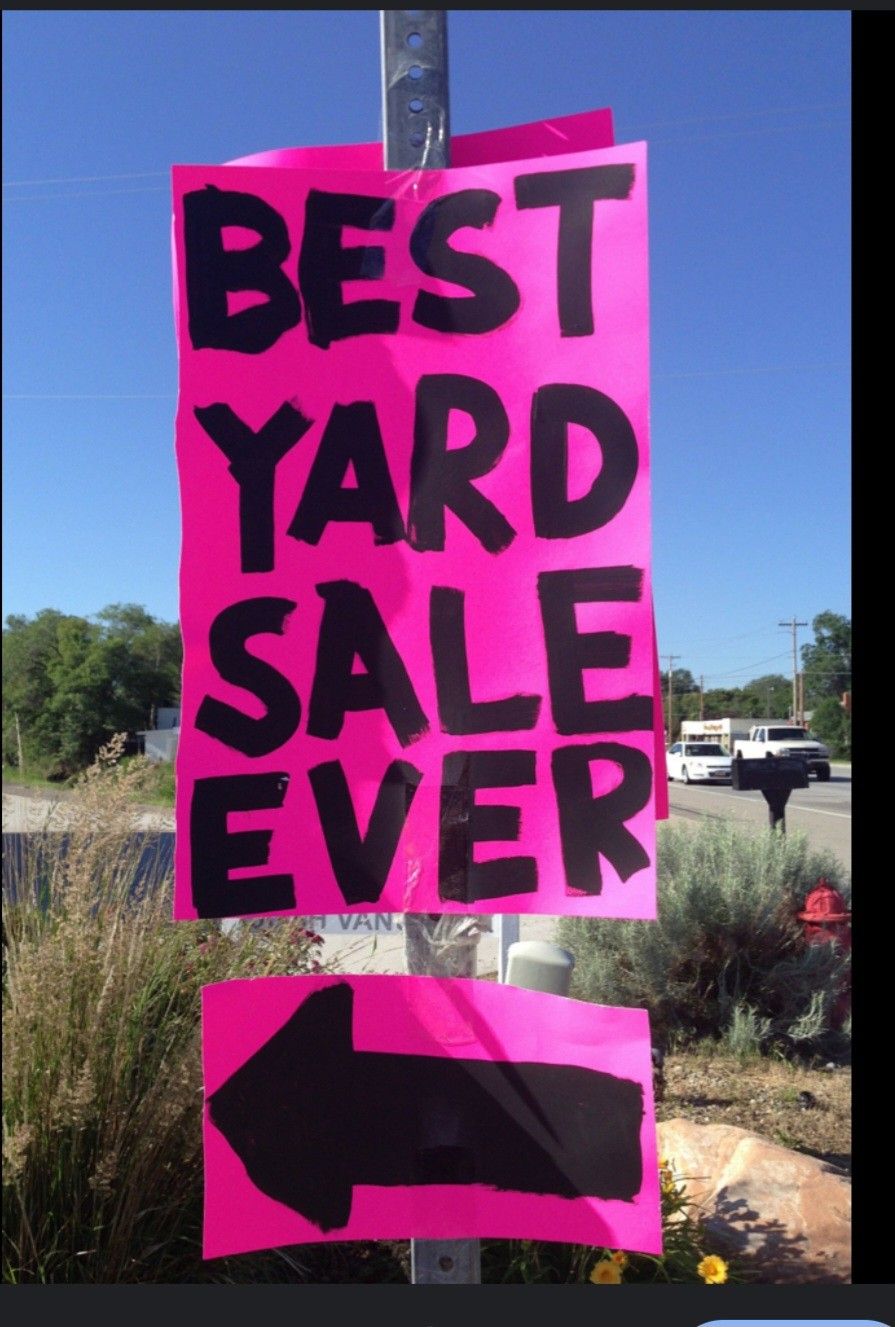Yard Sale On Saturday