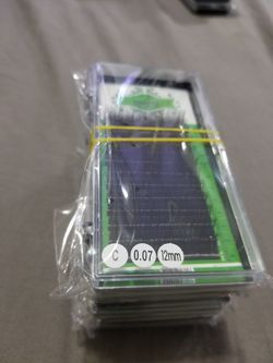 C 0.07 12mm high quality Korean silk individual eyelashes