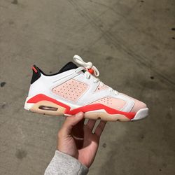 Nike Air Jordan Retro VI 6 Low GS Atmosphere Grade School Size 5.5Y