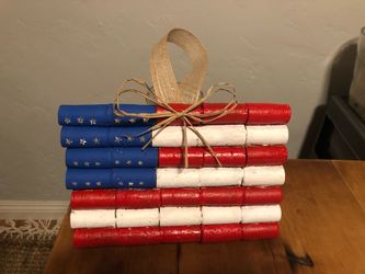 Hand made American Flag Decor