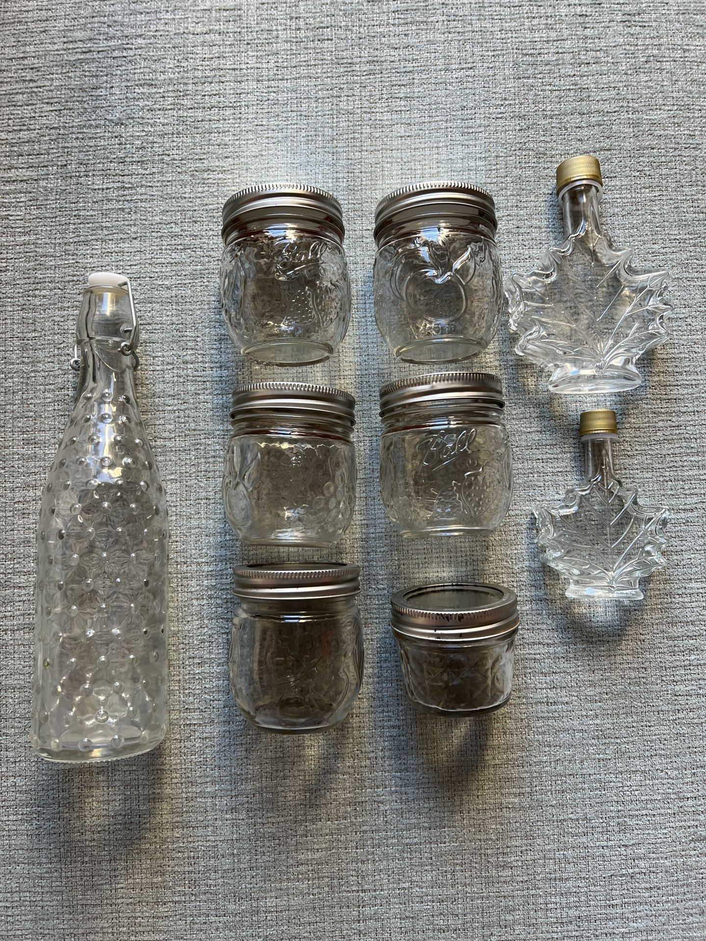 BUNDLE Bottle, Ball Jars and Maple Leaf Bottles