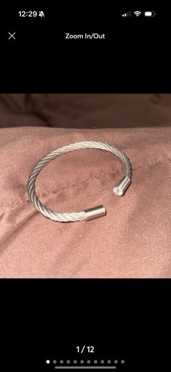Beverly Novick Stainless Steel Open Bangle bracelet