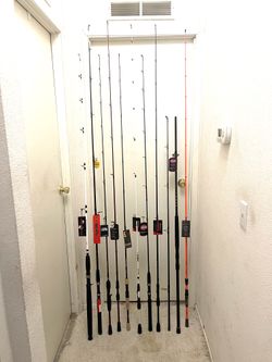 Brand new with tags 6.6ft to 10ft fishing rods. Different brands.
