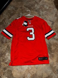 DENVER BRONCOS RUSSELL WILSON 3 ALTERNATE ORANGE LIMITED JERSEY