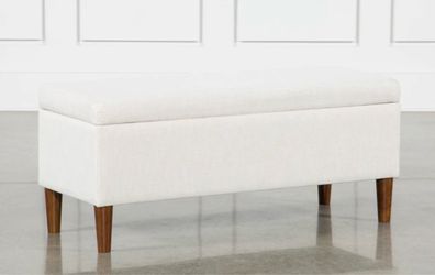 New Upholstered Storage Ottoman Bench