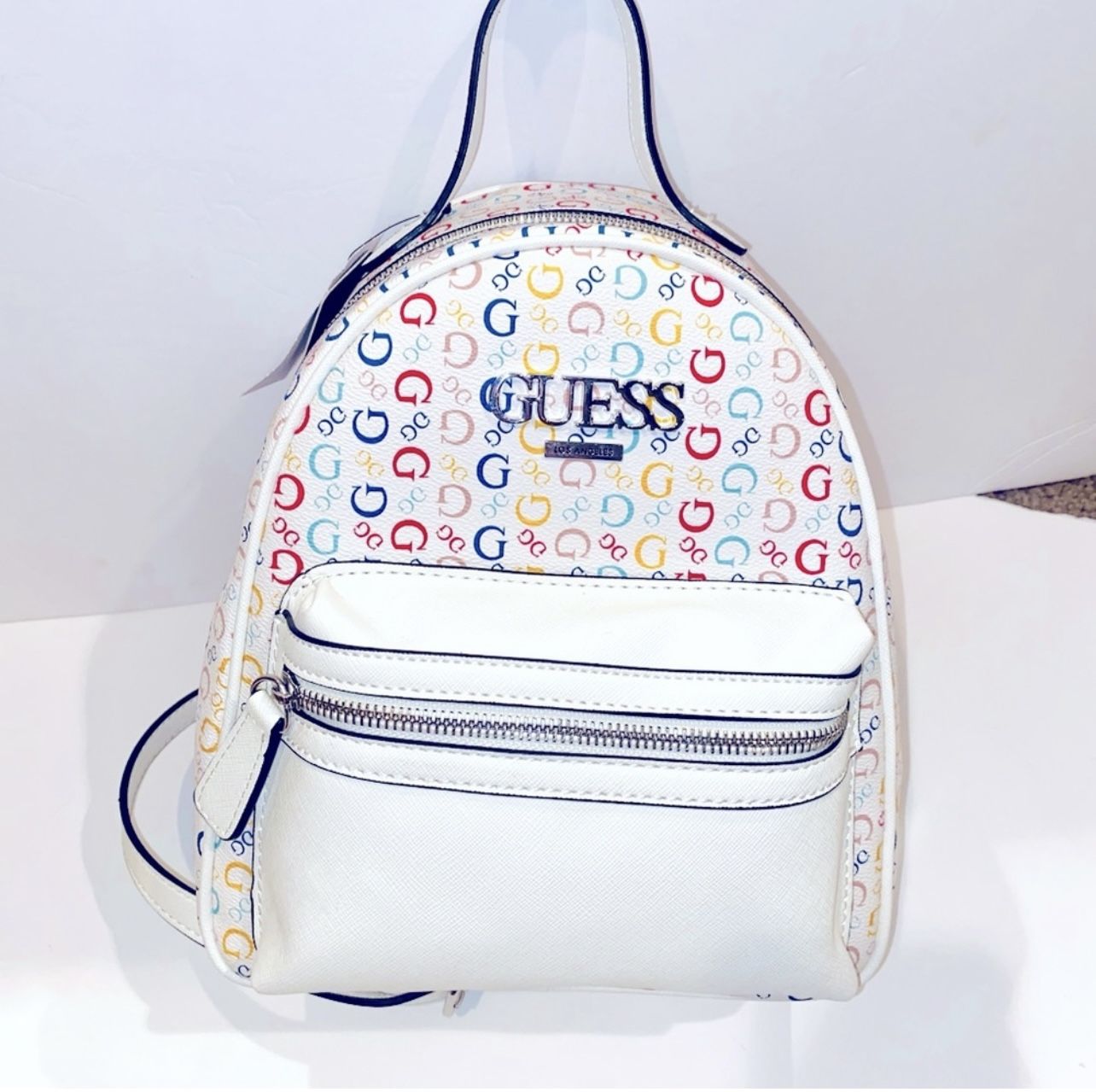 New Guess Backpack Bag Purse Tote NWT Women’s Rainbow Van Buren CC754429