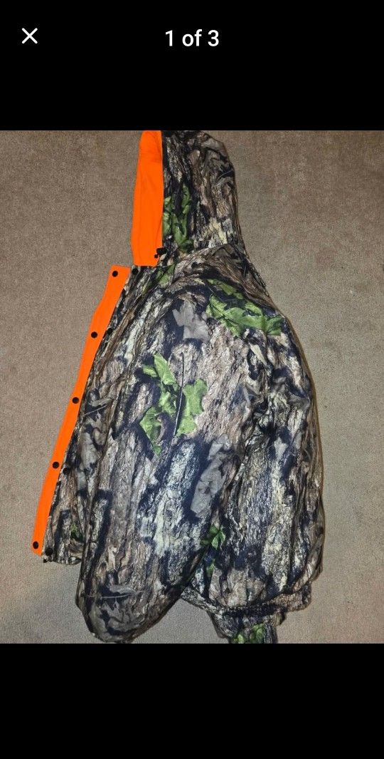 Reversible camo hunting coat XXL