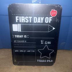 Chalkboard Sign Back To School 