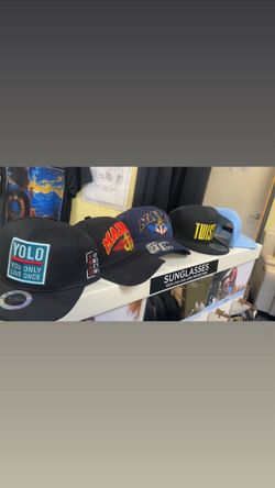 Brand New Embroidered Hats: Marines, Navy, YOLO, Twist, Snapbacks