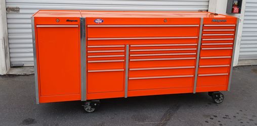 Snap on 93" rolling tool cabinet with power