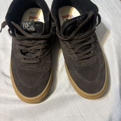 Brown Suede Vans Half Cabs