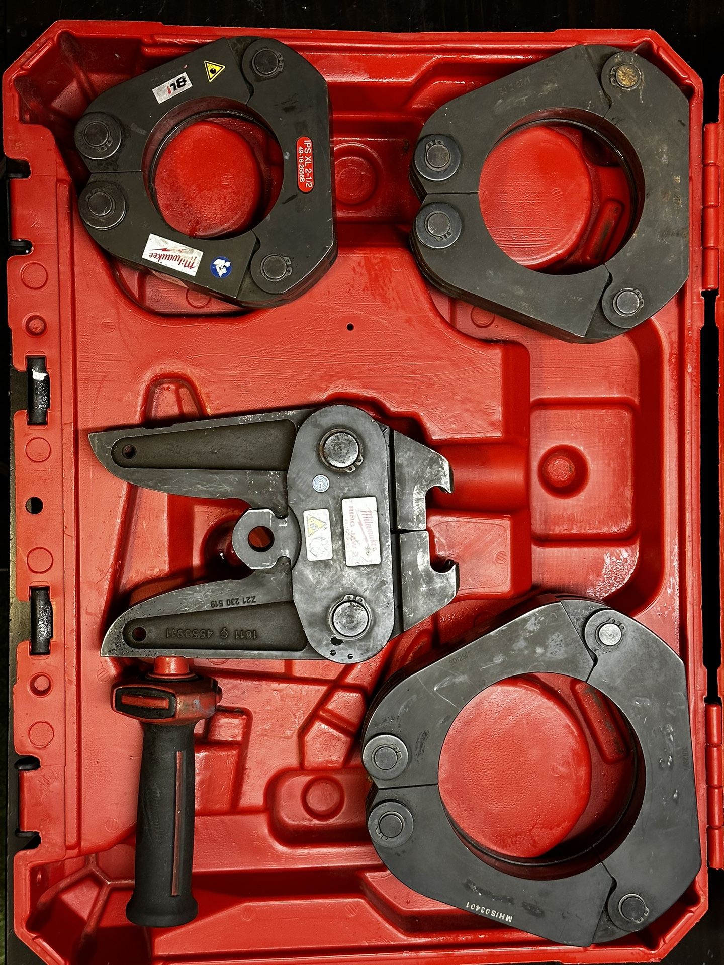 Milwaukee 49 16 2698 FORCE LOGIC LONG THROW PRESS TOOl 2.5” 4” ips ring kit 