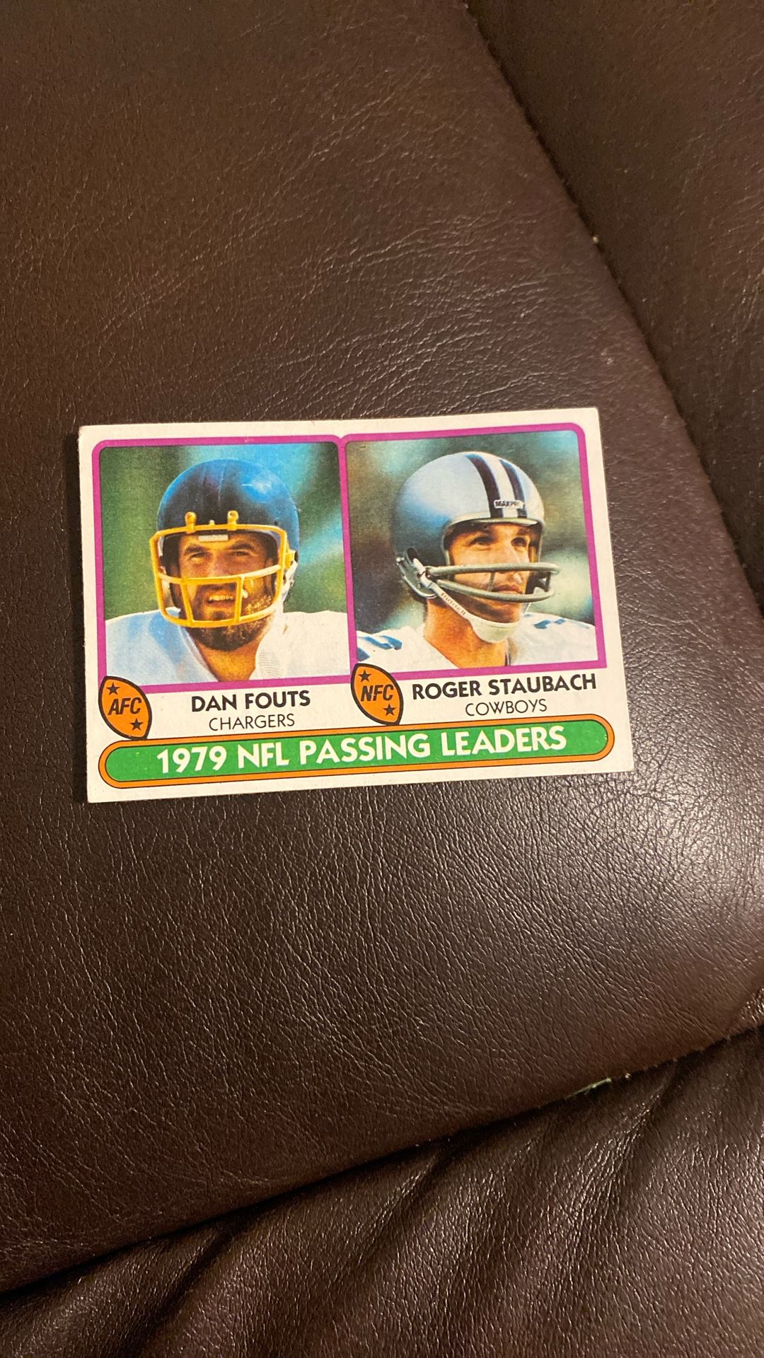 Dan Fouts And Roger Staubach 1980 Topps #331