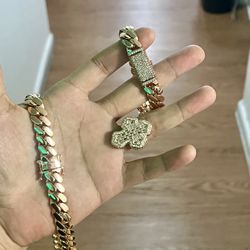 chain bracelet and ring