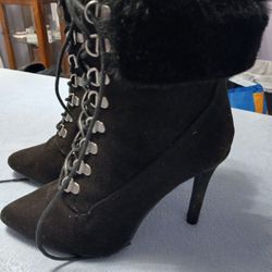 Venues Heel Fur Boots