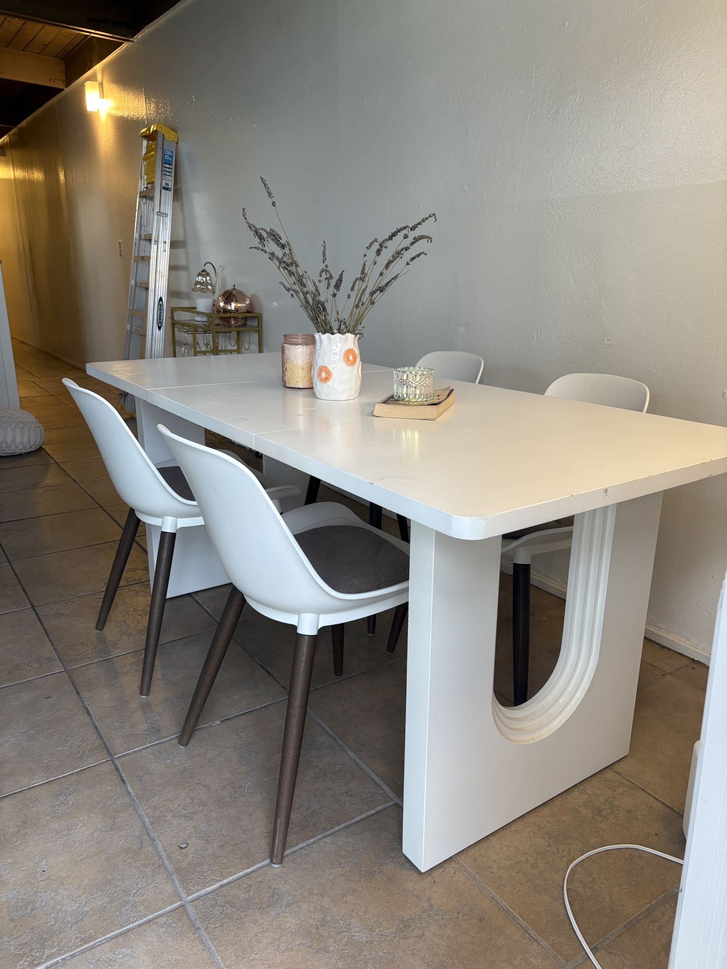 Modern White Dining Table