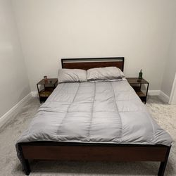 Bed frame + Mattress $120 OBO