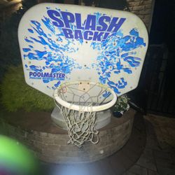 Basketball hoop for the pool