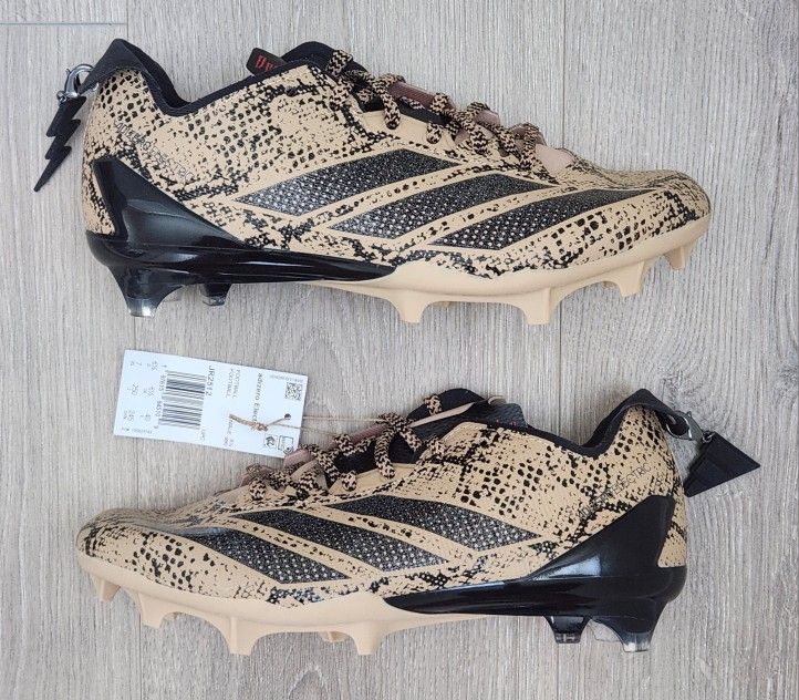 🔥 Adidas Adizero Electric 2 Exotic Speed Football Cleats 'Death Adder' JR2512 Mens Size 7 🏈🐍