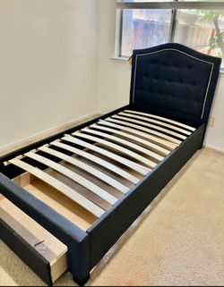 Twin New Storage Bed with nice Mattress Sale