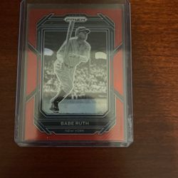 Babe Ruth Prizm Baseball Card /199