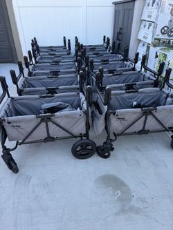 Jeep Grey 2 Seater Stroller Wagon / Jeep Wrangler Wagon