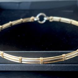 Smooth Elegance Slave Collar-Mixed Metals - Custom Made