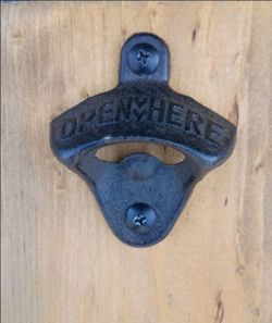 Bottle Opener Cast Iron Mounted
