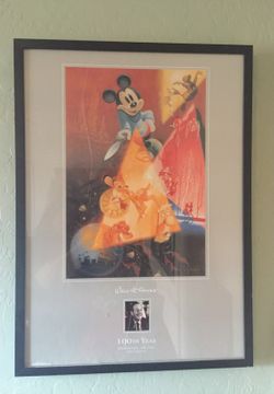 Disney 100th year authentic poster