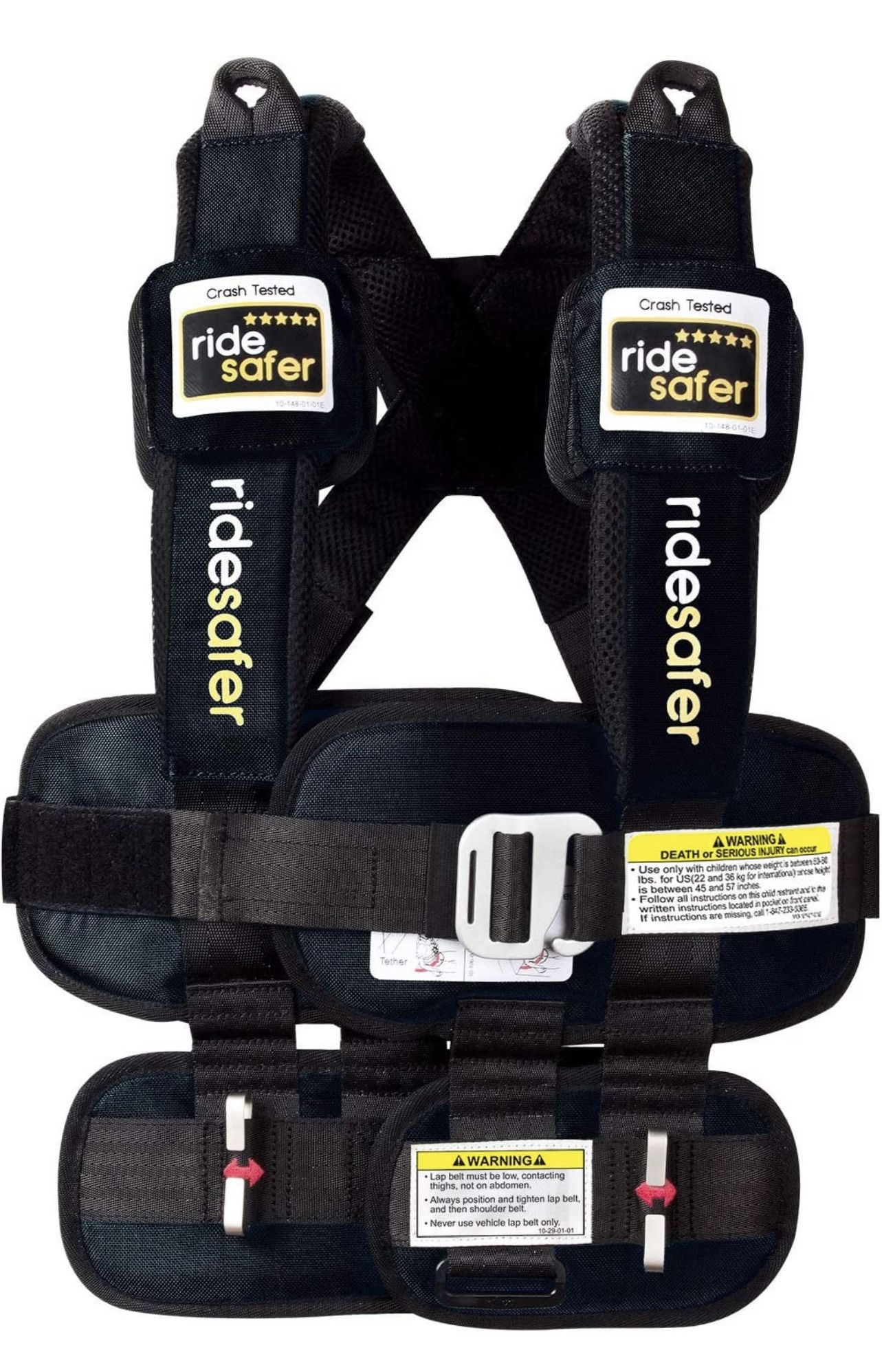 Safe Traffic System Ride Safer Travel Vest Gen 5, Small, Black