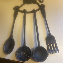 Wrought Iron Spoon Holder