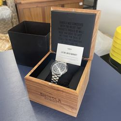 Shinola The Vinton Midnight Blue Dial Stainless Steel Watch 