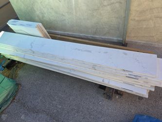 Calacatta Look Quartz Bartops – 87" x 9.75" (14 Available)