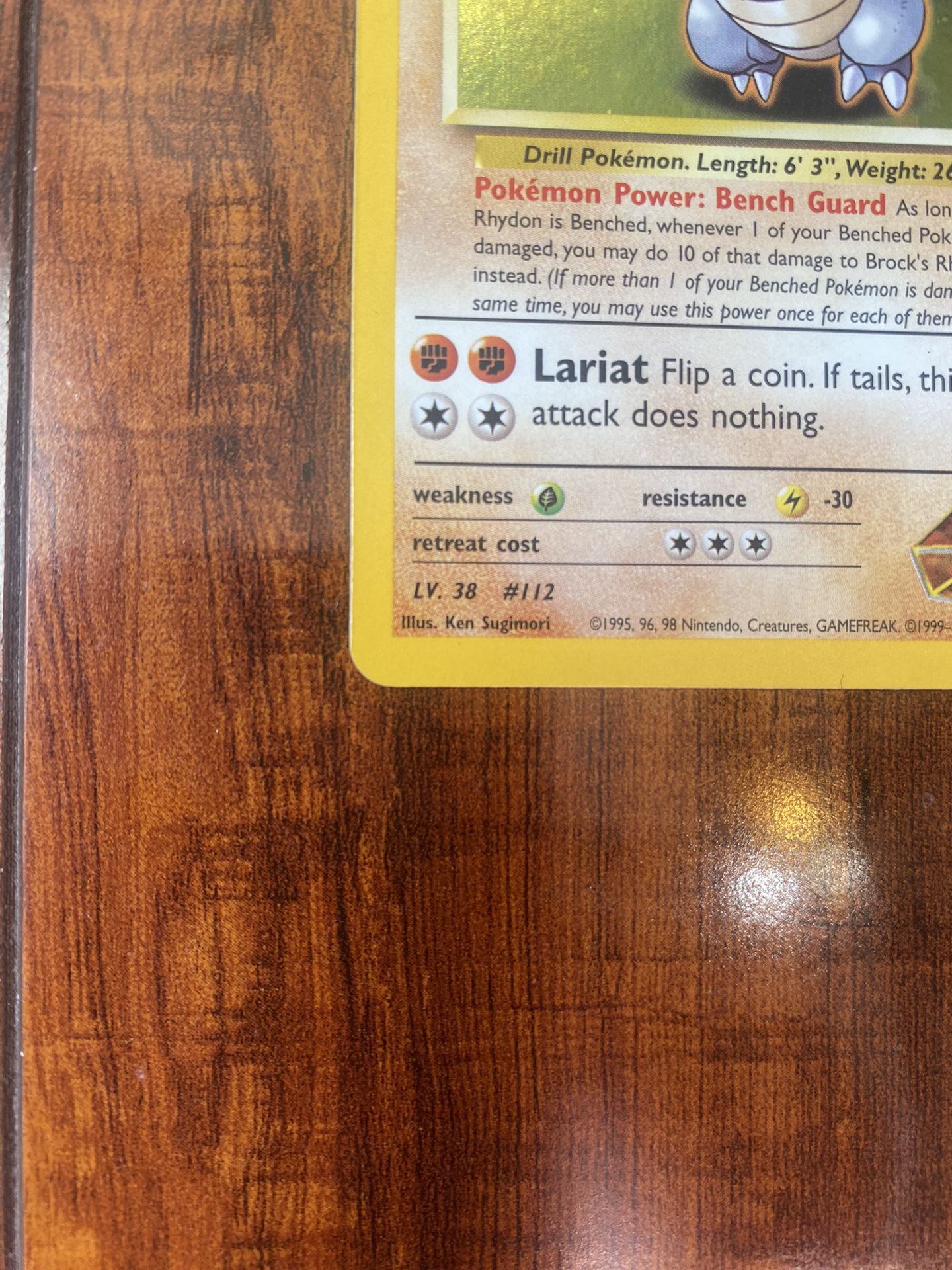 Pokemon Brock's Rhydon Gym Heroes Holo Rare Unlimited 2/132 NM
