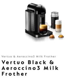 Nespresso coffee machine with Milk Frother 