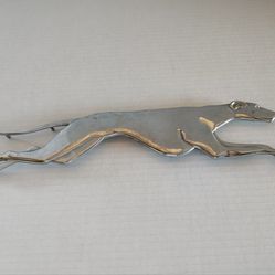 Vintage Rare Metal Greyhound Bus Coach Dog Emblem