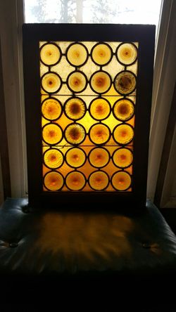 2 stained glass windows