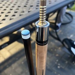 Dale perry with turquoise / cuetec shaft pool cue