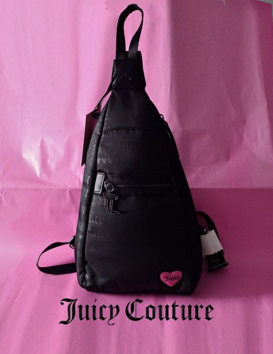 Juicy Couture Black Girl Sling Bag 