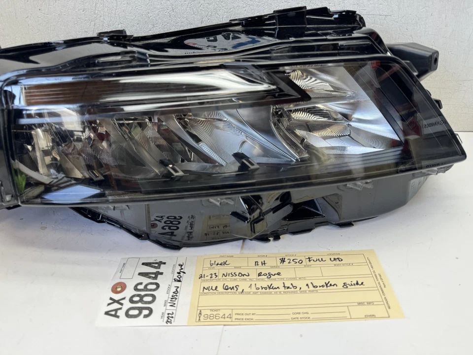 Share 2brokentab 2021 - 2022 - 2023 NISSAN ROGUE RIGHT PASSENGER LED HEADLIGHT OEM AX98644