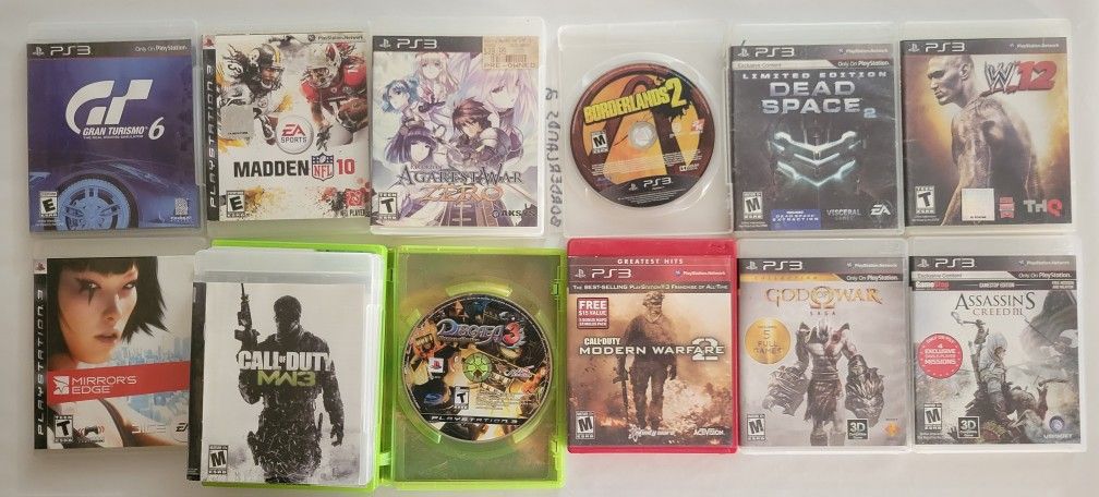 PS3 GAMES MODERN WARFARE, NFL AND MANY MORE LET ME KNOW WHAT YOU ARE INTRESTED IN FOR $$$