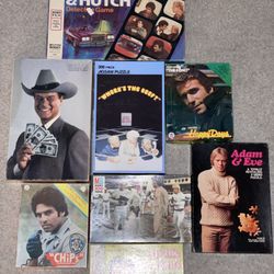 Vintage Collectible Puzzles & Board Game - JR Fonzi Starsky Hutch Buck Rogers CHIPS