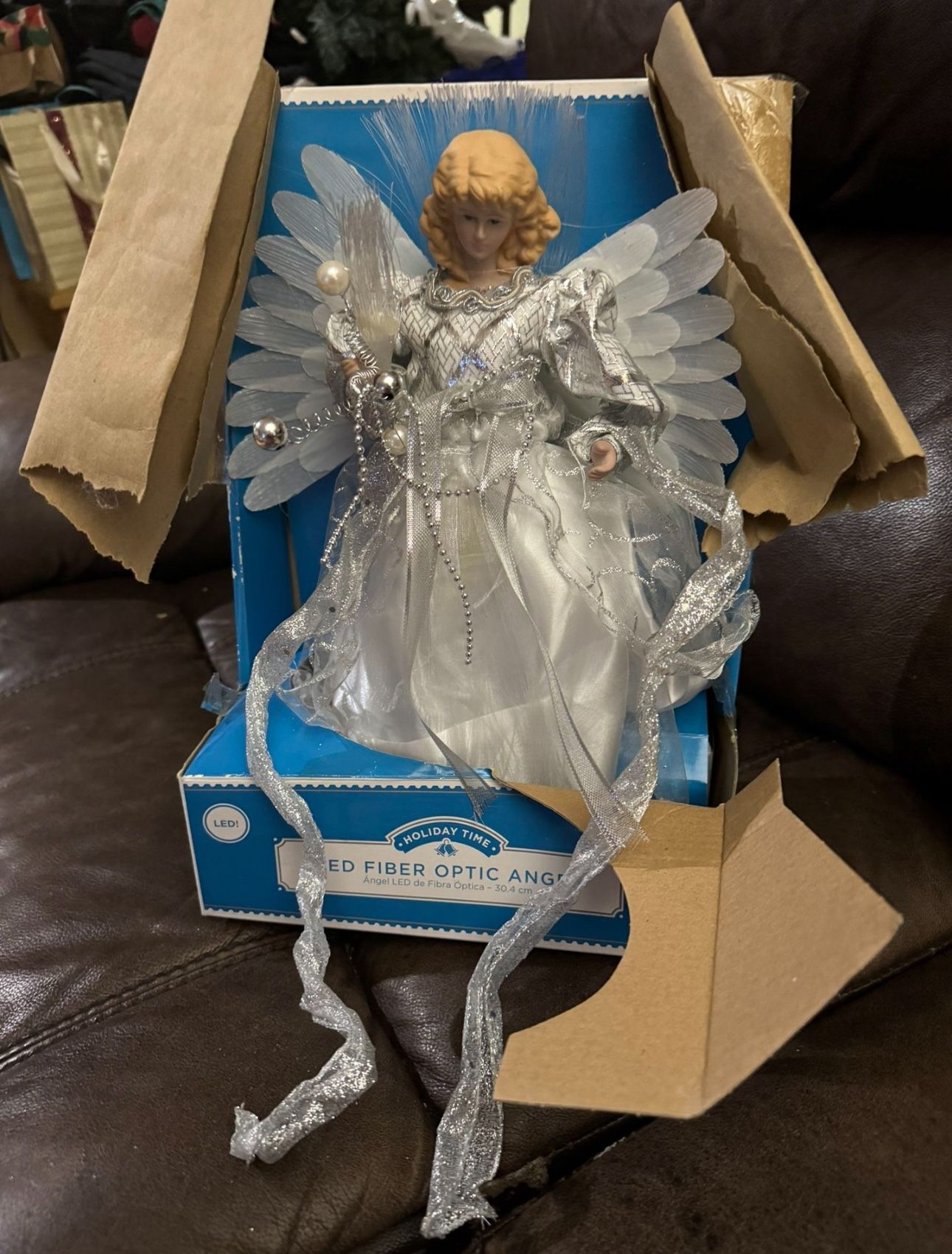 LED FIBER OPTIC ANGEL Ángel LED de Fibra Optica - 30.4 cm 12 Inch