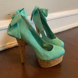 Teals Platform Heels