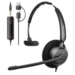 USB Headset with Microphone for PC