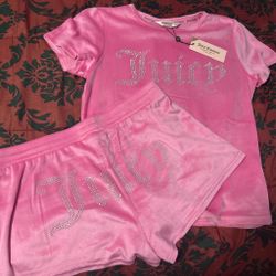 Pink bling juicy couture set
