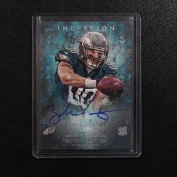 2013 Topps Inception Zach Ertz #104 Rookie Auto RC Philadelphia Eagles