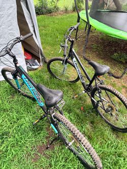 2 mountain bikes